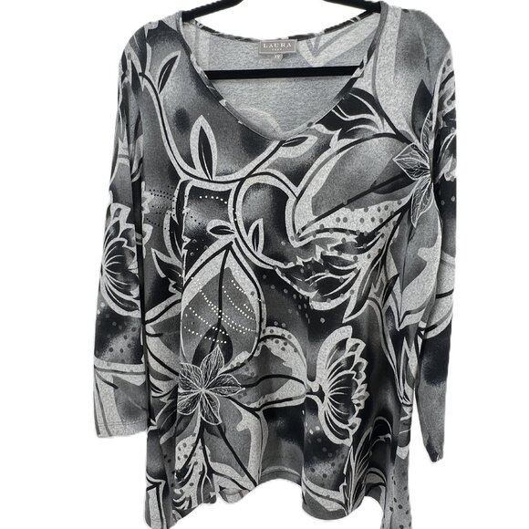 🍂 Laura Plus 1X Tunic – Cozy Fall Elegance with a Touch of Sparkle ✨ - Picture 1 of 9